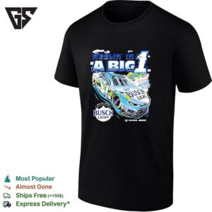 Reelin’ In A Big 1 Ross Chastain Busch Light Bass Fishing Nascar T-Shirt