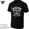 Revolution Is In Our Blood Est 1776 Patriotic Eagle United States Flag Design T-Shirt