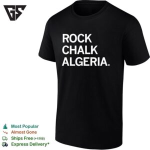 Rock Chalk Algeria Bold Text T-Shirt
