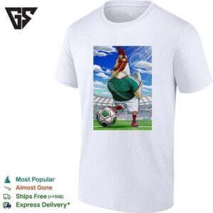 Rooster Fighter Mexican Soccer Fan Athlete Mayan Calendar T-Shirt