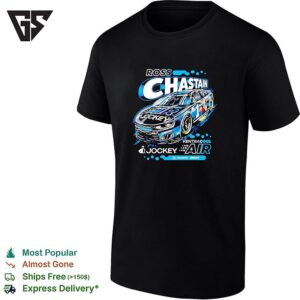 Ross Chastain 1 Ventracool Air Jockey Trackhouse Nascar Black T-Shirt