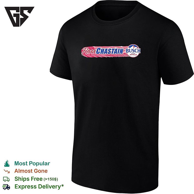 Ross Chastain Busch Light Apple Signature Trackhouse Nascar T-Shirt Ross Chastain Busch Light Apple Signature Trackhouse Nascar T-Shirt