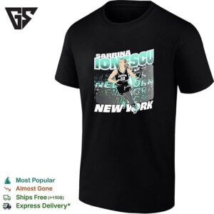 Sabrina Ionescu Number 20 New York Liberty Basketball Action Poster T-Shirt