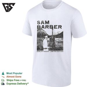 Sam Barber Guitars Denver Quality Goods Limited Edition Retro T-Shirt