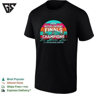 San Antonio Spurs 2026 Western Conference Finals Champions Retro T-Shirt