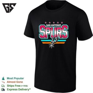 San Antonio Spurs NBA Basketball Team Text Logo Sports Fan T-Shirt