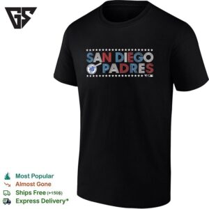 San Diego Padres Independence Day Macy Star-Spangled Retro T-Shirt