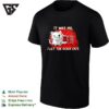 Schrodingers Cat Physics Joke Skeleton Cage It Was Me I Let The Dogs Out T-Shirt