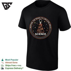 Science Discovery Road Flask Mapping The Roads To Limitless Ideas T-Shirt