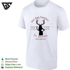 Sea Hag Summer 2026 No Qualms Antler Woman Supportive Graphic T-Shirt