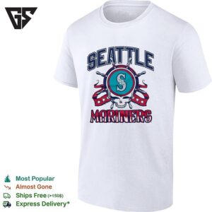 Seattle Mariners X Grateful Dead Skull Mlb Graphic T-Shirt