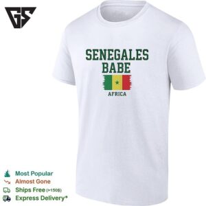 Senegalese Babe Africa Senegal Flag Heritage Pride T-Shirt
