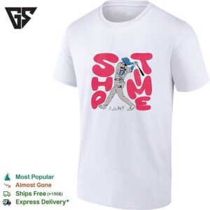 Shohei Ohtani Sho Time Los Angeles Dodgers Baseball Slugger Swing T-Shirt