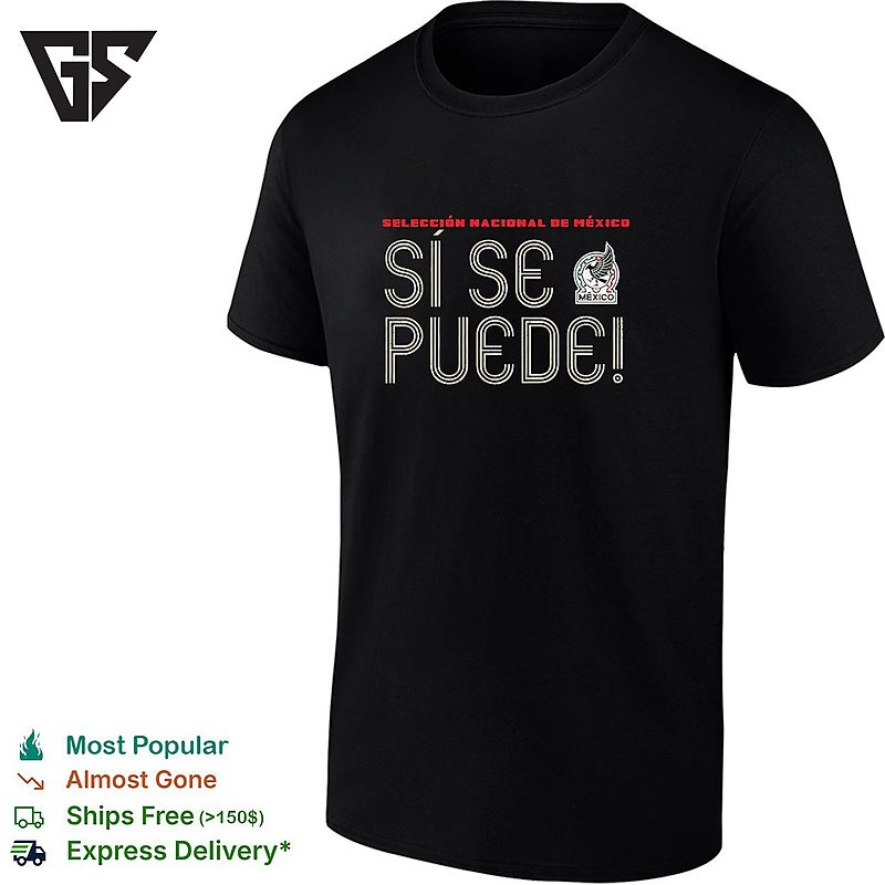 Si Se Puede Mexico Seleccion Nacional Dark Minimal T-Shirt Si Se Puede Mexico Seleccion Nacional Dark Minimal T-Shirt