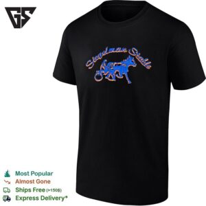 Siegelman Stable Harness Racing Horse And Jockey Emblem T-Shirt