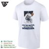 Silhouette Dunking Basketball Through Office Window I’m The Mayor I Do Work From Downtown T-Shirt