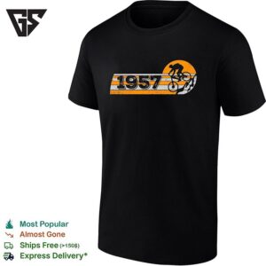 Since 1957 Mountain Biking Retro Sunset Sport Bicycle Cycling Enthusiast T-Shirt