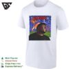 Slayr Man Portrait Illustration Under Glowing Sun And Moon Eye Graphic T-Shirt