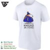 Snoopy Wearing Winter Coat Knicks In Five T-Shirt