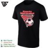 Soccer Ball Dynamic Action Sports Magazine Style Graphic T-Shirt