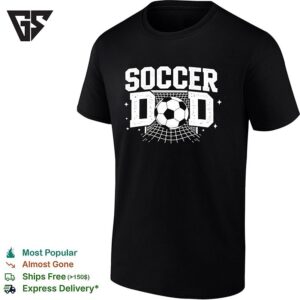 Soccer Dad Goal Net Ball Bold Text T-Shirt