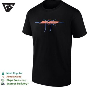 Solaris 2028 Concert Tour Abstract Slash Logo Neon Graphic T-Shirt