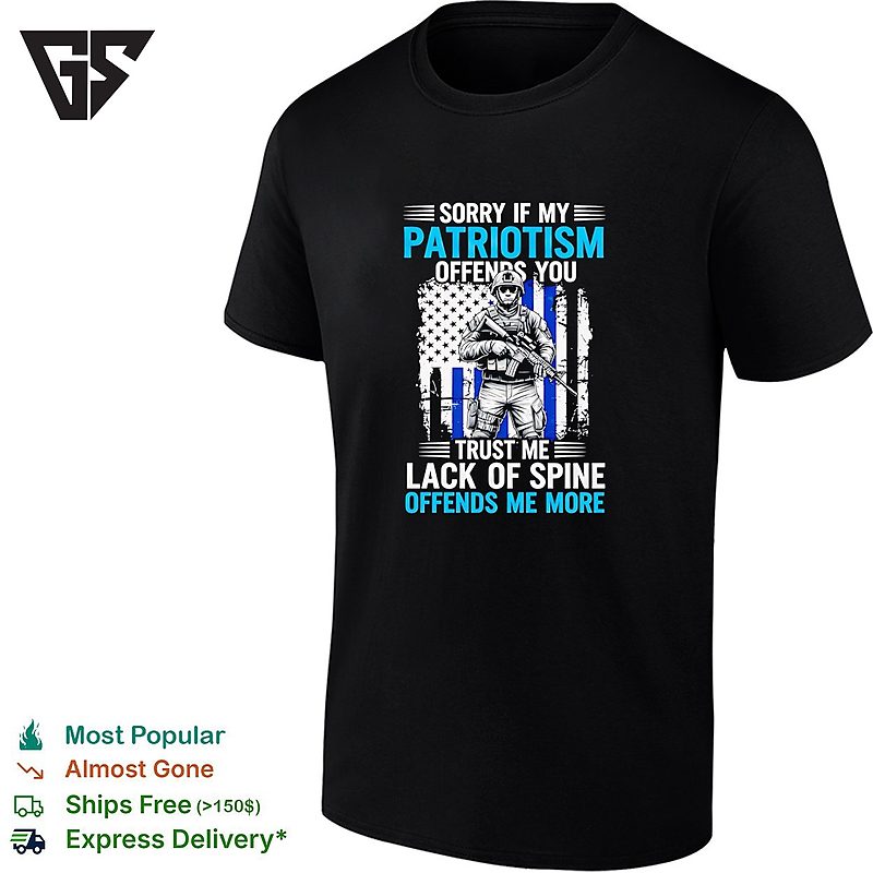 Sorry If My Patriotism Offends You Retro T-Shirt Sorry If My Patriotism Offends You Retro T-Shirt