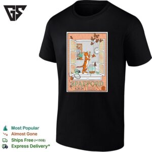 Spafford Cat Window Indianapolis Poster T-Shirt