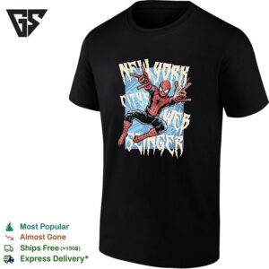 Spider-Man New York Citys Web Slinger Marvel Comics Superhero Action Movie T-Shirt