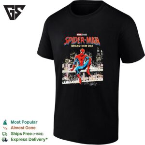 Spider Man Sitting Brand New Day Marvel Studios Movie Poster T-Shirt