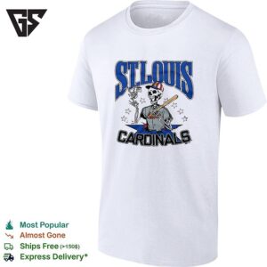 St Louis Cardinals X Grateful Dead Skeleton Mlb Graphic T-Shirt