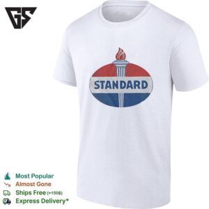 Standard Oil Company Torch Logo Emblem Retro Corporate Branding Identity Icon T-Shirt