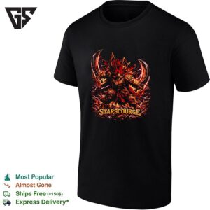 Starscourge Demon Warrior Horns Vintage T-Shirt