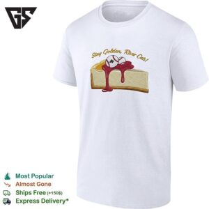 Stay Golden River Cats Cheesecake Baseball Funny Graphic T-Shirt