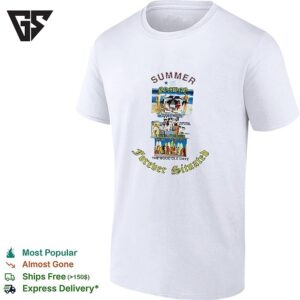 Summer Is Coming Forever Situated Beach Collage T-Shirt