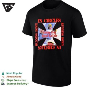 Sunny Day Real Estate In Circles Running Down T-Shirt