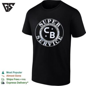 Super Service Cb Vintage Cincinnati Gas Station Circular Badge Logo Graphic T-Shirt