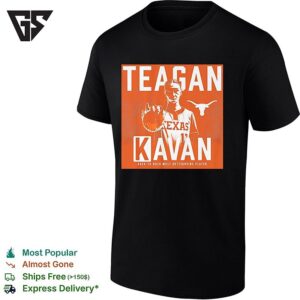 Teagan Kavan Texas Longhorns Back To Back Most Outstanding Player Portrait T-Shirt