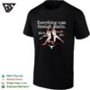 Texas Longhorns Everything Runs Through Austin Baseball Players Longhorn Mascot T-Shirt