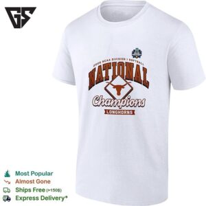 Texas Longhorns NCAA Di National Softball Champions Badge T-Shirt