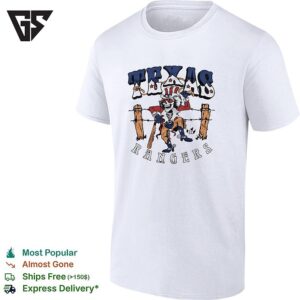 Texas Rangers X Grateful Dead Skeleton Cowboy Mlb Graphic T-Shirt