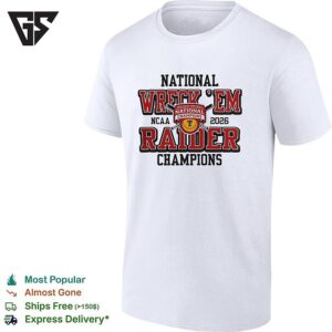 Texas Tech Red Raiders National Wreck ’em Raiders 2026 Softball Champions T-Shirt