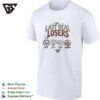 The Last Real Losers Mets Nets Jets And Islanders Team Logos Distressed T-Shirt