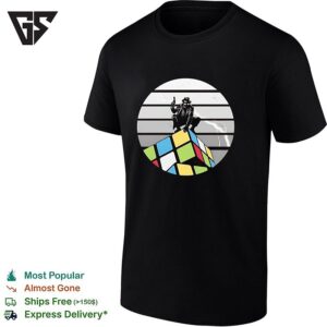 The Unsolved City Spider-Man Noir Atop A Rubik’s Cube Retro T-Shirt