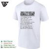 Things I Trust More Than Donald Trump Satire Numbered Bullet Point List T-Shirt