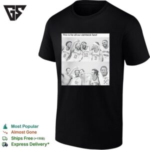 This Is For All Our Old Knick Fans Old And New Players Side-By-Side Celebration Photo T-Shirt