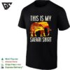 This Is My Safari T-Shirt Elephant Africa Sunset Silhouette Art T-Shirt