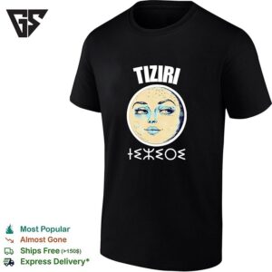 Tiziri Moon Face Amazigh Berber Cultural Art T-Shirt