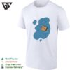 Toast In A Blue Puddle Of Water Funny Food Pun Cartoon Character Design T-Shirt