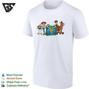 Toy Story 5 Logo Jessie Buzz Woody And Bullseye Group T-Shirt